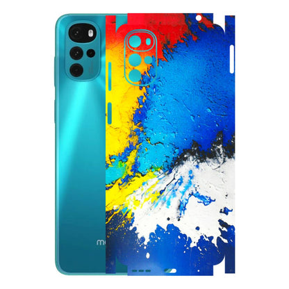 Motorola Phone Skins (All Models) - Acrylic Paint Spill - 3D Embossed Finish (L-229) Motorola Moto G22
