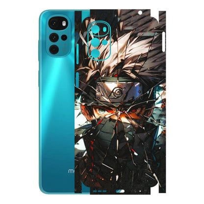 Motorola Phone Skins (All Models) - Kakashi Shattered Glass Effect - 3D Embossed Finish (L-237) Motorola Moto G22