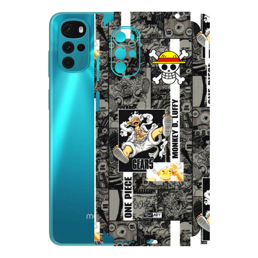 Motorola Phone Skins (All Models) - Cuffy Anime MonkeyCamic - 3D Embossed Finish (L-242) Motorola Moto G22