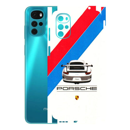 Motorola Phone Skins (All Models) - Porche Car Sober Logo - 3D Embossed Finish (L-248) Motorola Moto G22