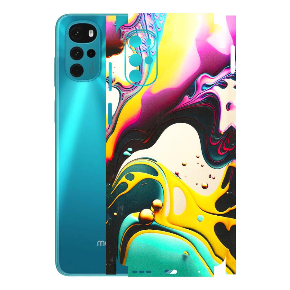 Motorola Phone Skins (All Models) - Multicolor Abstract pattern - 3D Embossed Finish (L-254) Motorola Moto G22