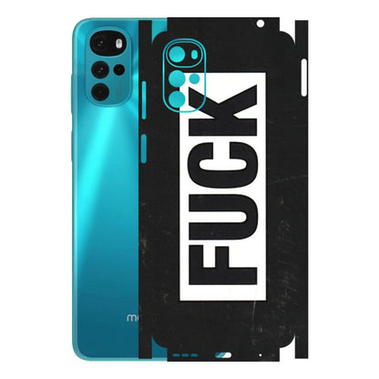 Motorola Phone Skins (All Models) - The F Word - 3D Embossed Finish (L-255) Motorola Moto G22