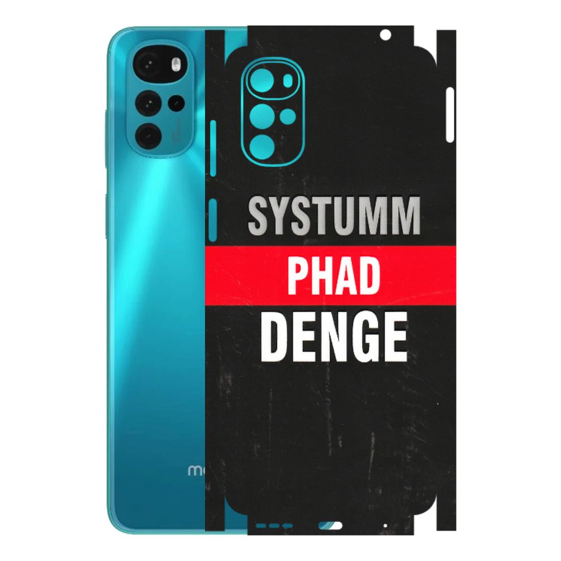Motorola Phone Skins (All Models) - Systumm Phad Denge - 3D Embossed Finish (L-278) Motorola Moto G22