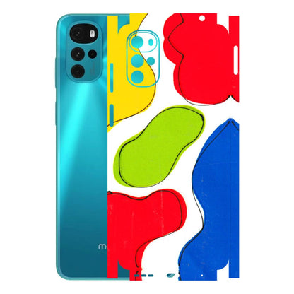 Motorola Phone Skins (All Models) - RGB Colour Paint - 3D Embossed Finish (L-284) Motorola Moto G22