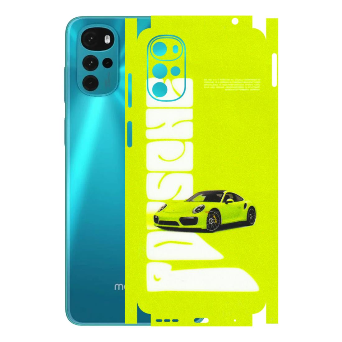 Motorola Phone Skins (All Models) - Lime Green Porche - 3D Embossed Finish (L-30) Motorola Moto G22