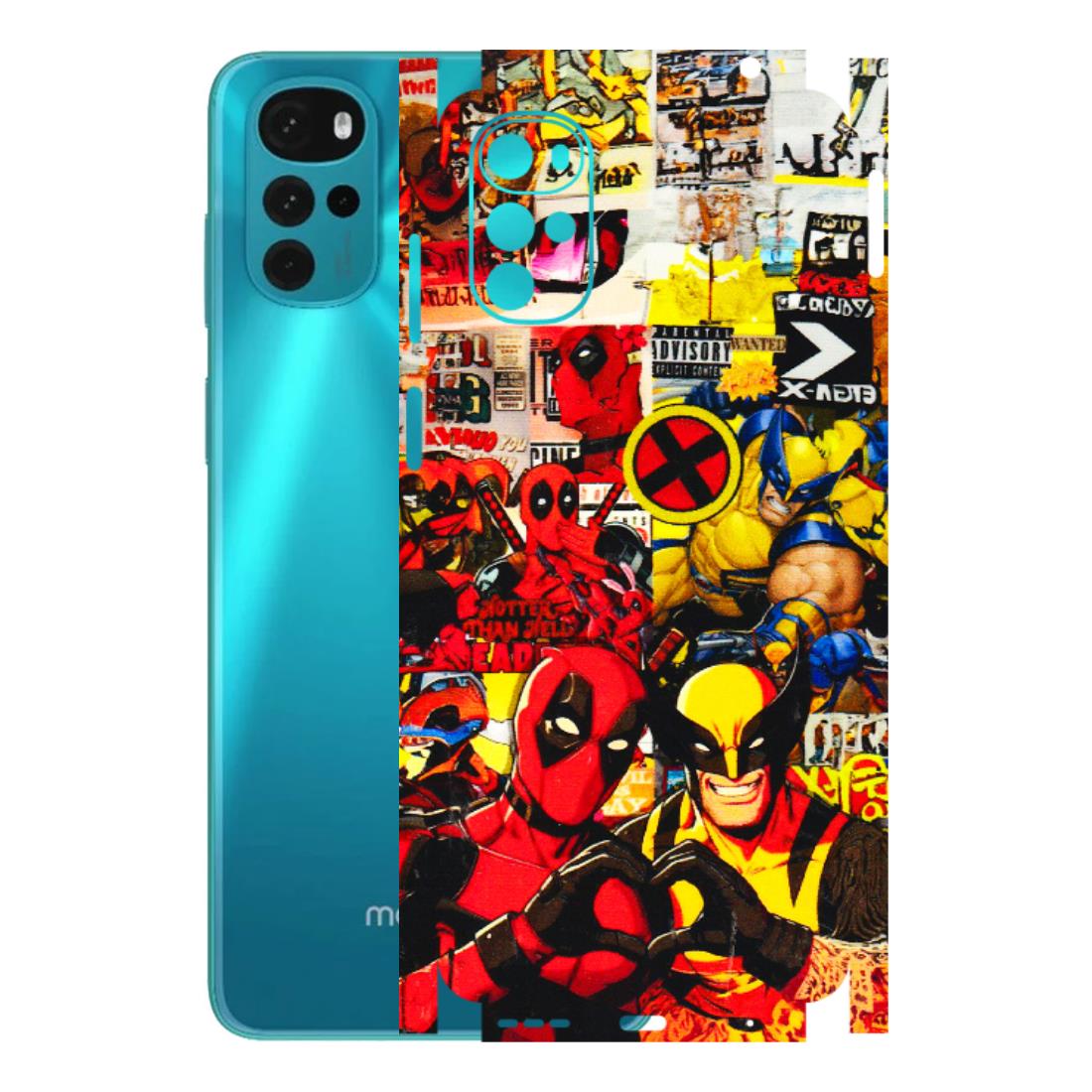 Motorola Phone Skins (All Models) - Spidy Wolverine - 3D Embossed Finish (L-310) Motorola Moto G22
