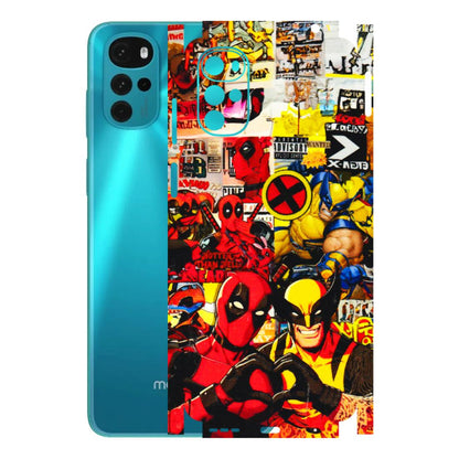 Motorola Phone Skins (All Models) - Spidy Wolverine - 3D Embossed Finish (L-310) Motorola Moto G22