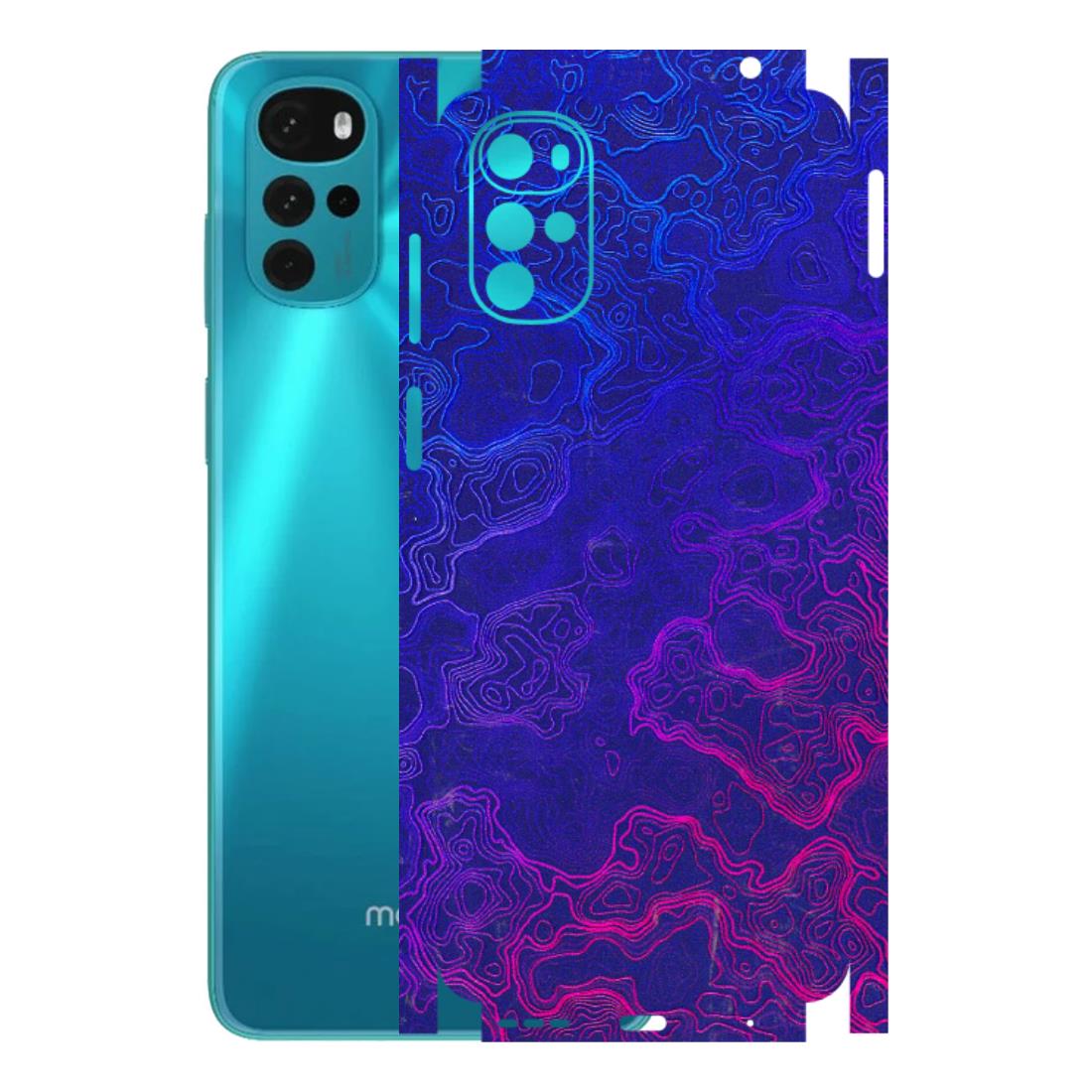 Motorola Phone Skins (All Models) - Purple Ripples Swirl - 3D Embossed Finish (L-314) Motorola Moto G22