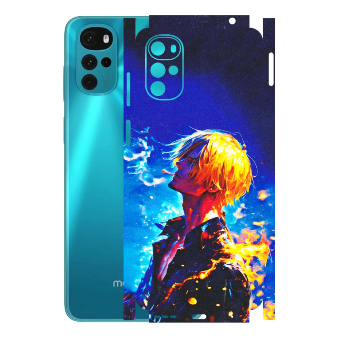 Motorola Phone Skins (All Models) - Sanji Vinsmoke One Piece - 3D Embossed Finish (L-319) Motorola Moto G22