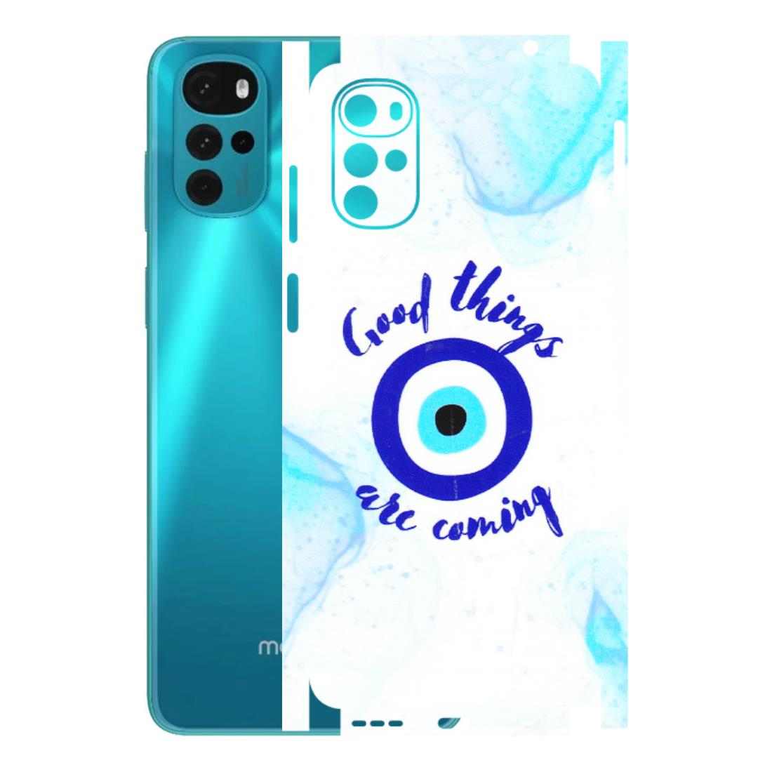 Motorola Phone Skins (All Models) - Evil Eye Good Things Are Coming - 3D Embossed Finish (L-322) Motorola Moto G22