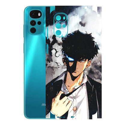 Motorola Phone Skins (All Models) - Sung Jinwoo Manhwa Anime - 3D Embossed Finish (L-328) Motorola Moto G22