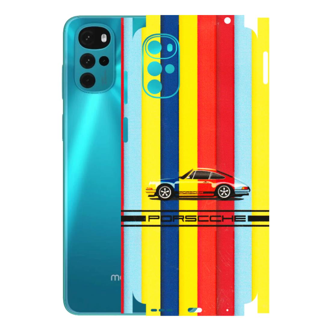Motorola Phone Skins (All Models) - Multicolour Porche - 3D Embossed Finish (L-39) Motorola Moto G22