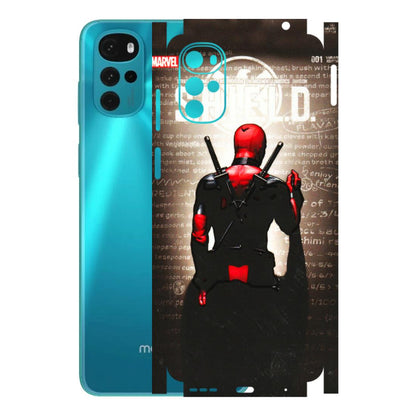Motorola Phone Skins (All Models) - Deadpool - 3D Embossed Finish (L-56) Motorola Moto G22