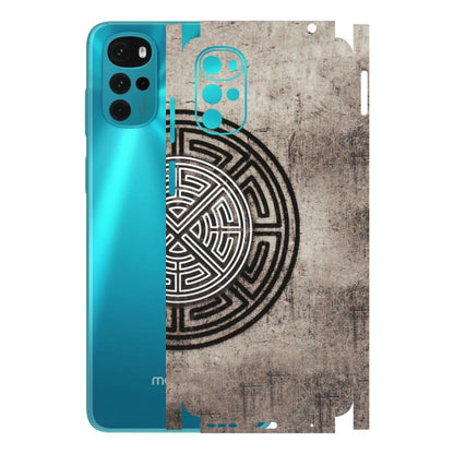 Motorola Phone Skins (All Models) - Mysterious Circular Design - 3D Embossed Finish (L-63) Motorola Moto G22