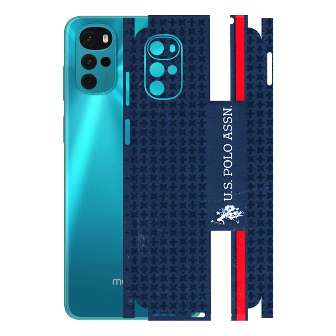 Motorola Phone Skins (All Models) - US POLO Designer Brand - 3D Embossed Finish (L-65) Motorola Moto G22