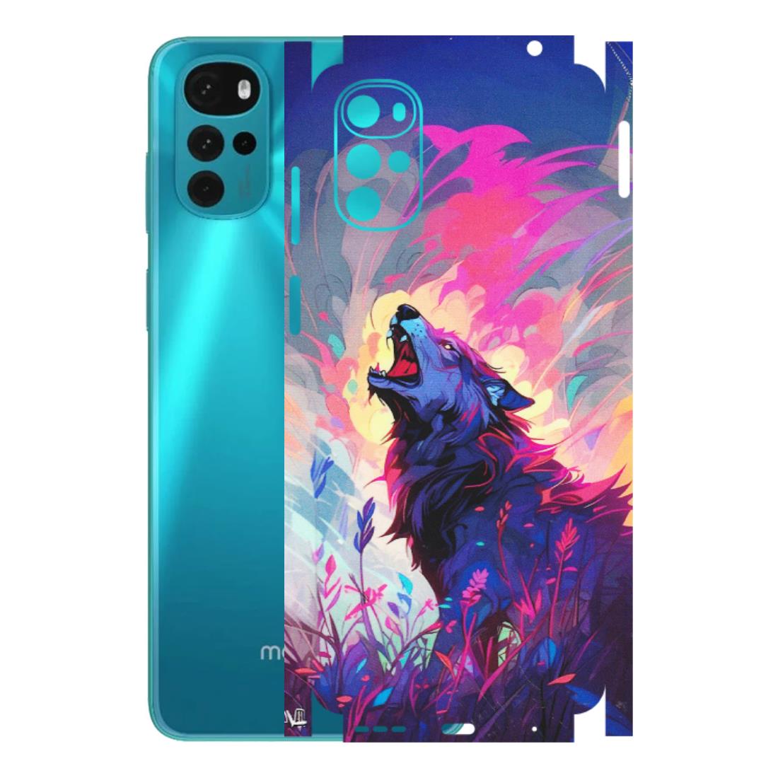 Motorola Phone Skins (All Models) - New Wild Wolf Abstract - Matte Finish (M-125) Motorola Moto G22