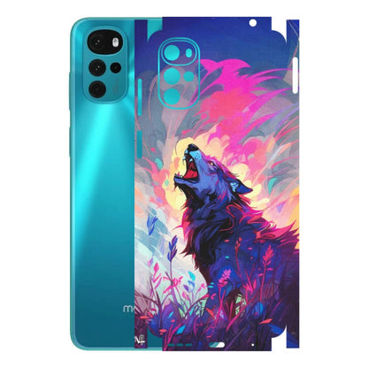 Motorola Phone Skins (All Models) - New Wild Wolf Abstract - Matte Finish (M-125) Motorola Moto G22