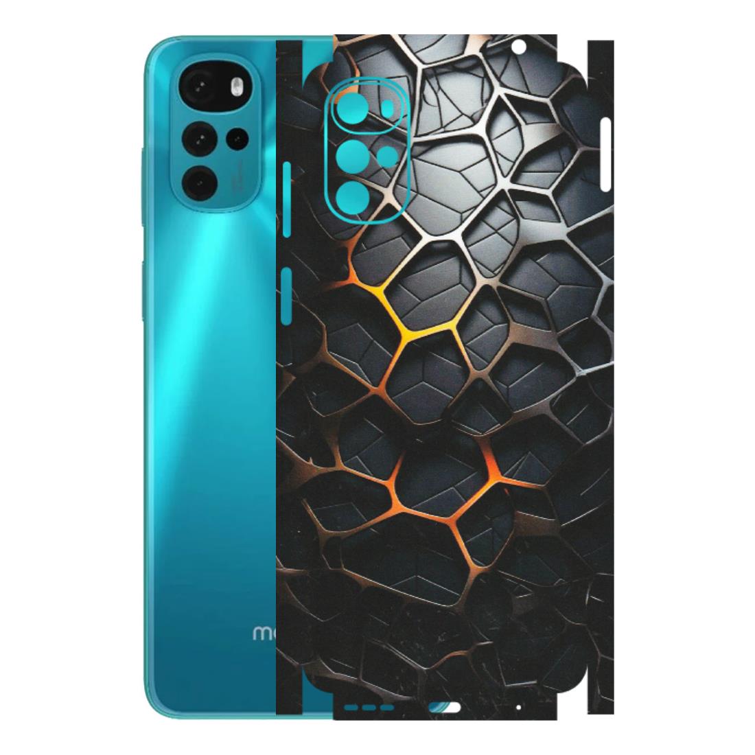 Motorola Phone Skins (All Models) - New Abstract Graphite Tiles - Matte Finish (M-130) Motorola Moto G22