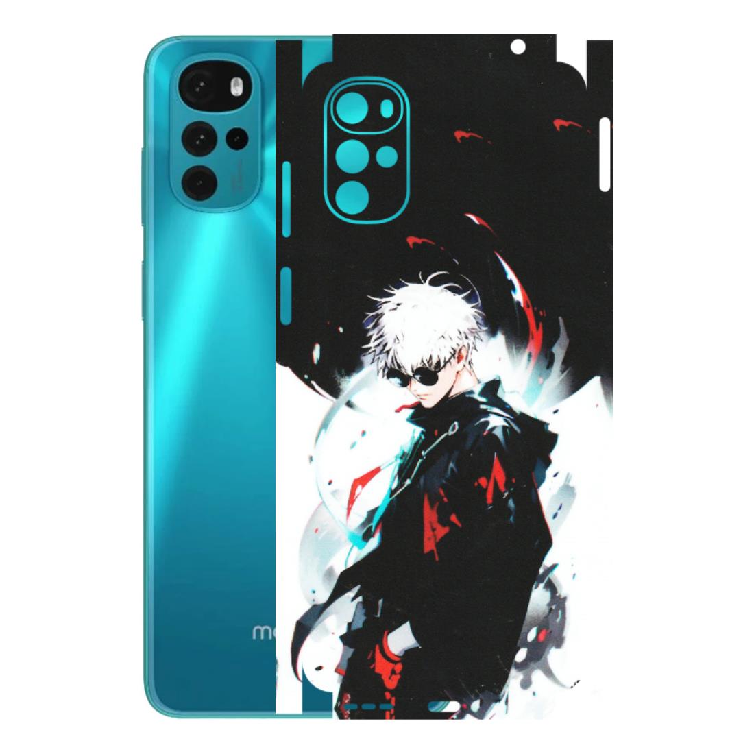 Motorola Phone Skins (All Models) - Gojo Powerful Charater Kaisen Anime - Matte Finish (M-144) Motorola Moto G22
