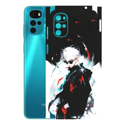 Motorola Phone Skins (All Models) - Gojo Powerful Charater Kaisen Anime - Matte Finish (M-144) Motorola Moto G22
