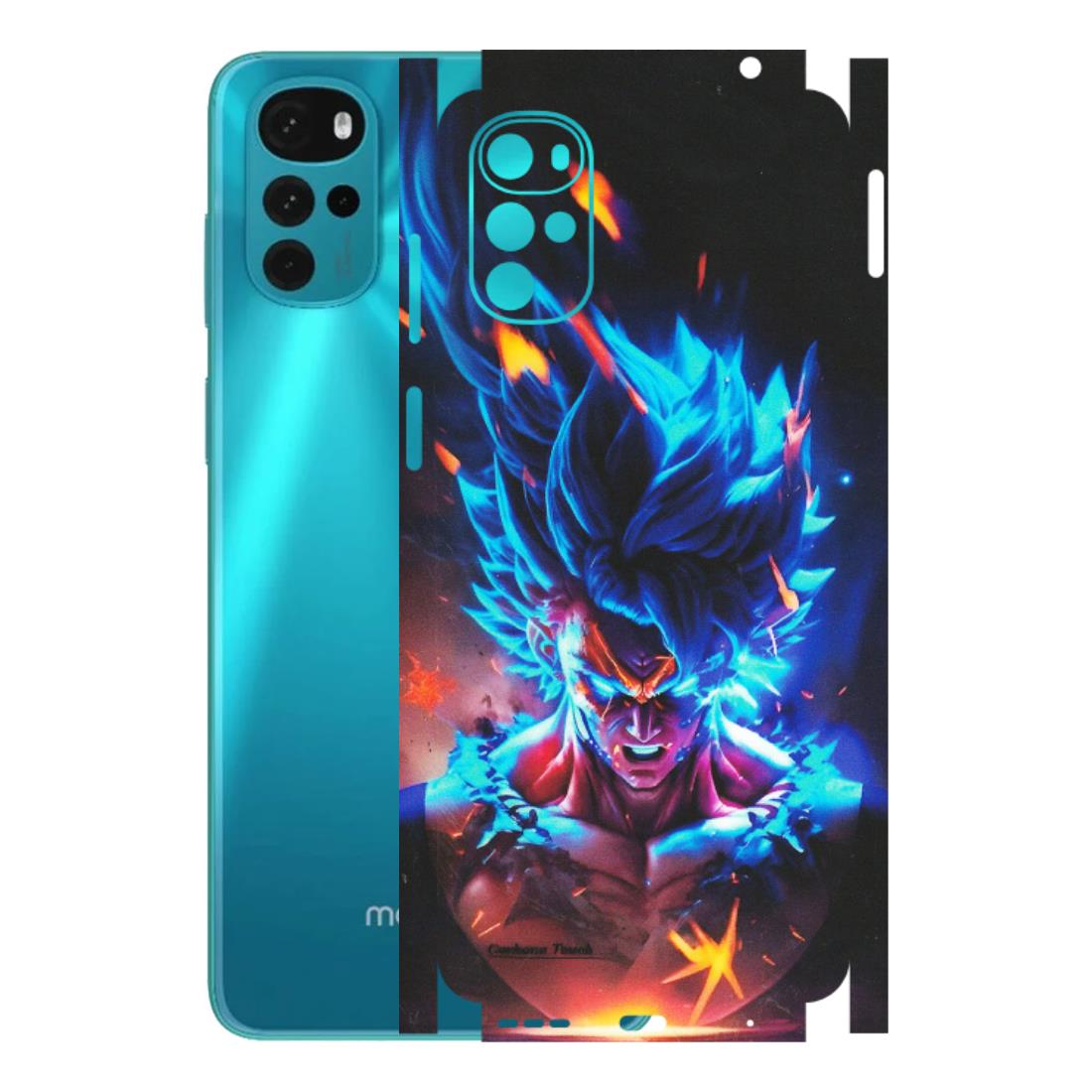 Motorola Phone Skins (All Models) - Angry Goku Dragon Ball Anime - Matte Finish (M-150) Motorola Moto G22