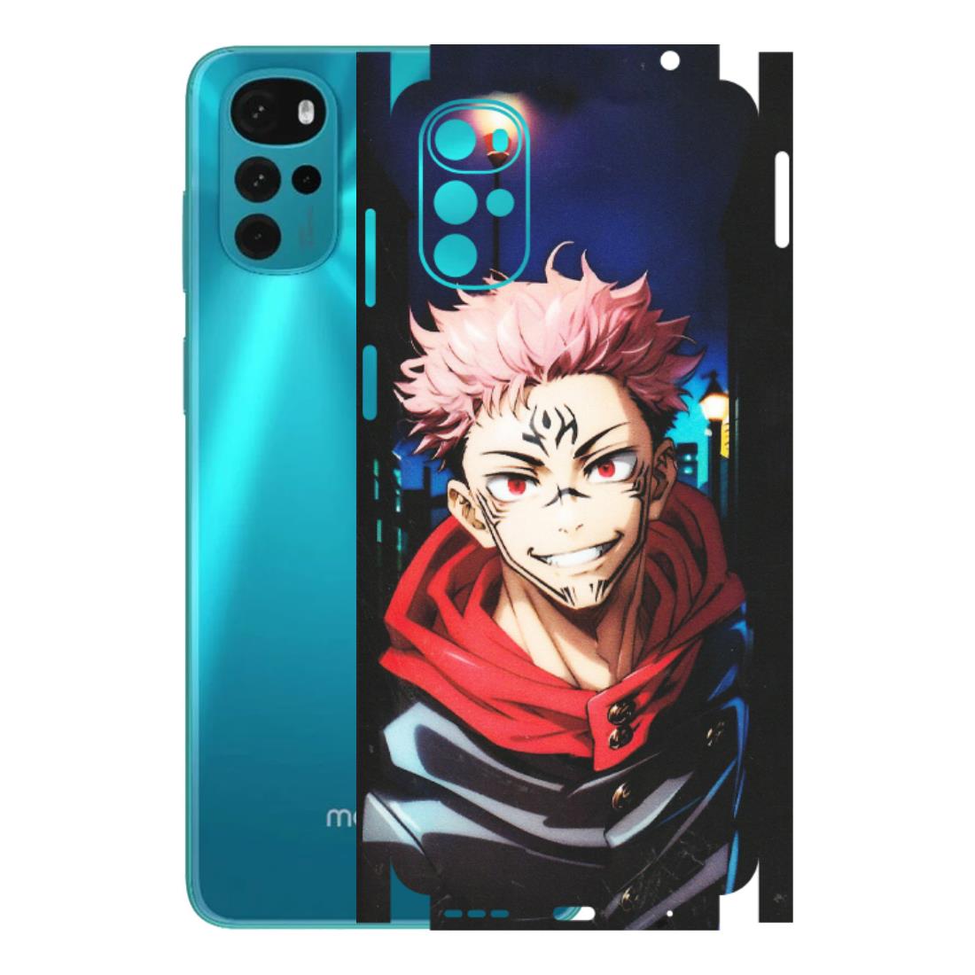 Motorola Phone Skins (All Models) - Yuji Itadori Funny Face Anime - Matte Finish (M-152) Motorola Moto G22