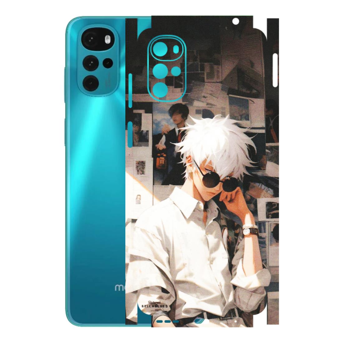 Motorola Phone Skins (All Models) - Gojo Satoru Jujustu Kaisen Anime - Matte Finish (M-156) Motorola Moto G22