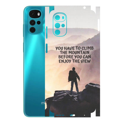 Motorola Phone Skins (All Models) - Motivational Hiking Mountain - Matte Finish (M-28) Motorola Moto G22