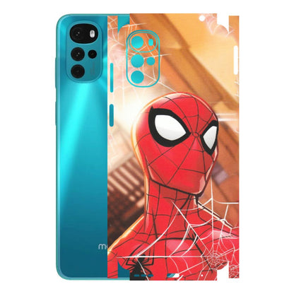 Motorola Phone Skins (All Models) - Spiderman Face New - Matte Finish (M-41) Motorola Moto G22