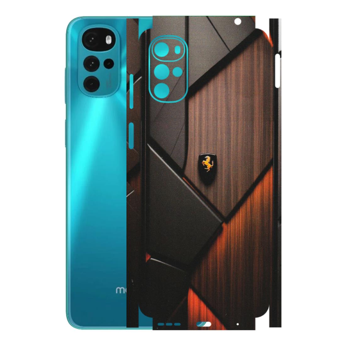 Motorola Phone Skins (All Models) - Lambo Beauty Wood Pattern Sober - Matte Finish (M-51) Motorola Moto G22