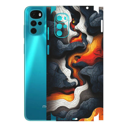 Motorola Phone Skins (All Models) - Abstract Volcanic Layers - Matte Finish (M-52) Motorola Moto G22