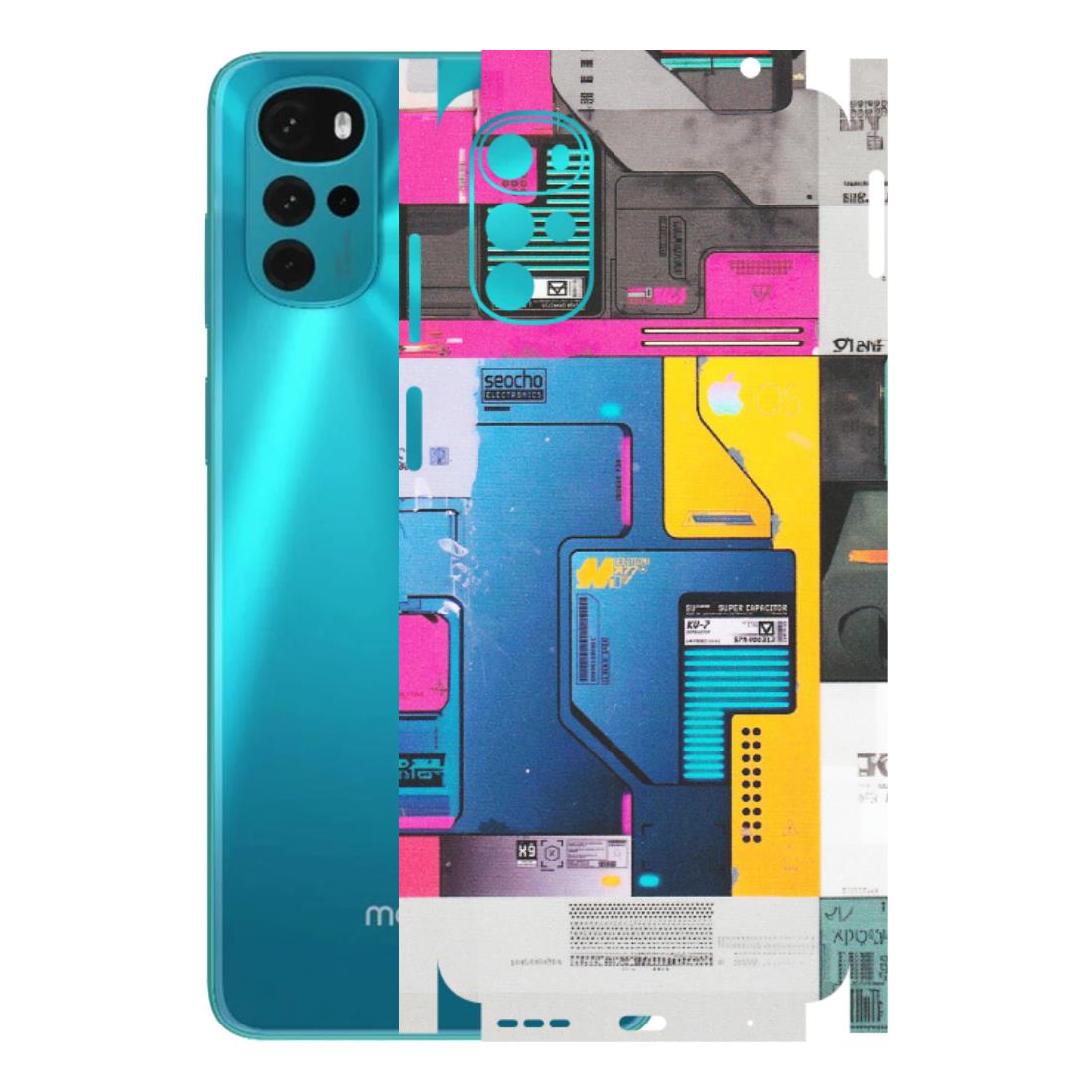 Motorola Phone Skins (All Models) - Colourfull Motherboard Internals - Matte Finish (M-55) Motorola Moto G22
