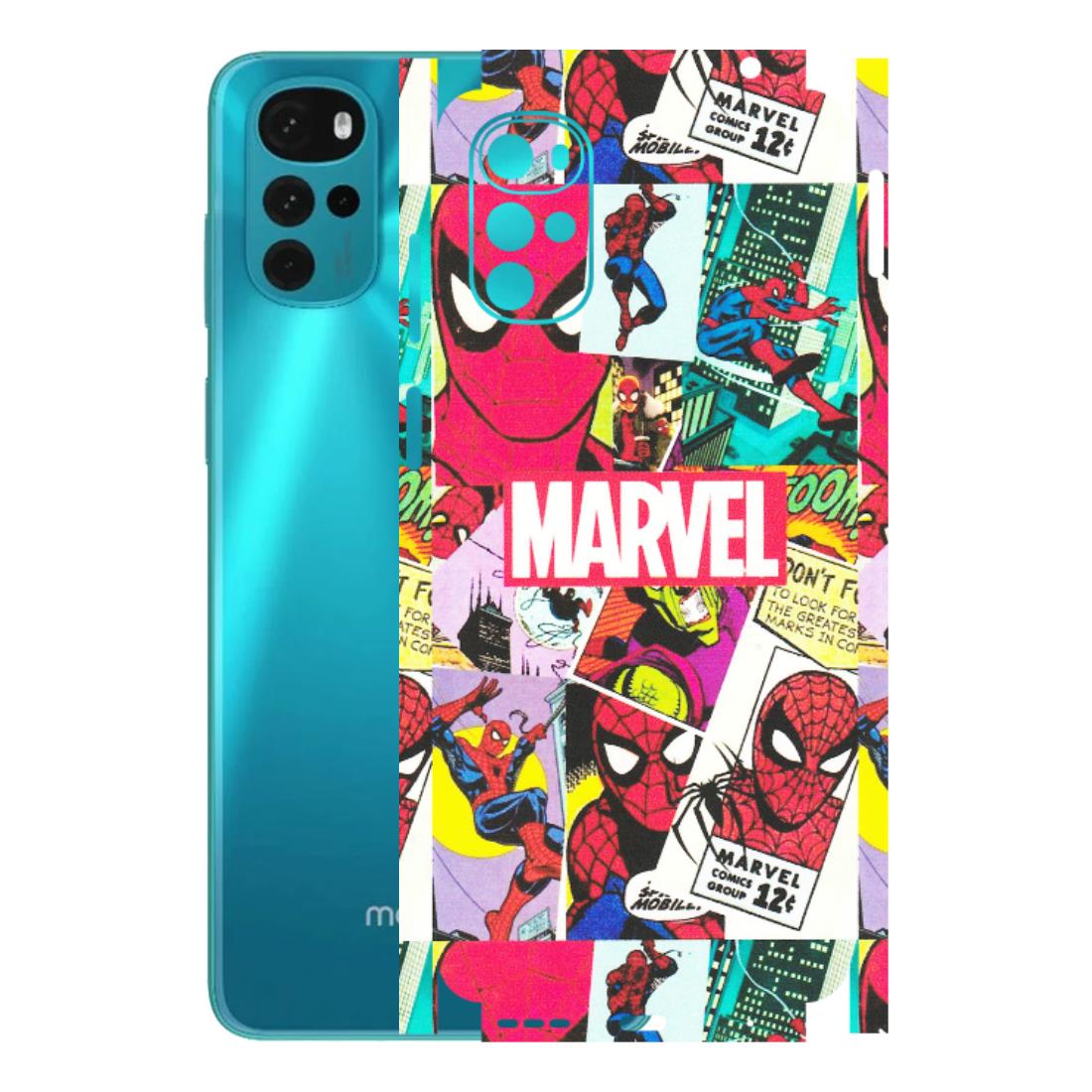 Motorola Phone Skins (All Models) - Marvel Comic Spiderman Grafitti - Matte Finish (M-72) Motorola Moto G22