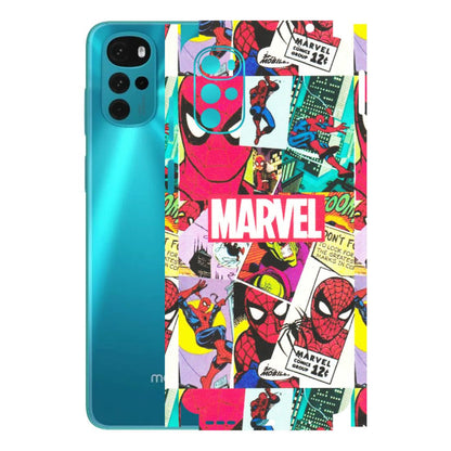 Motorola Phone Skins (All Models) - Marvel Comic Spiderman Grafitti - Matte Finish (M-72) Motorola Moto G22