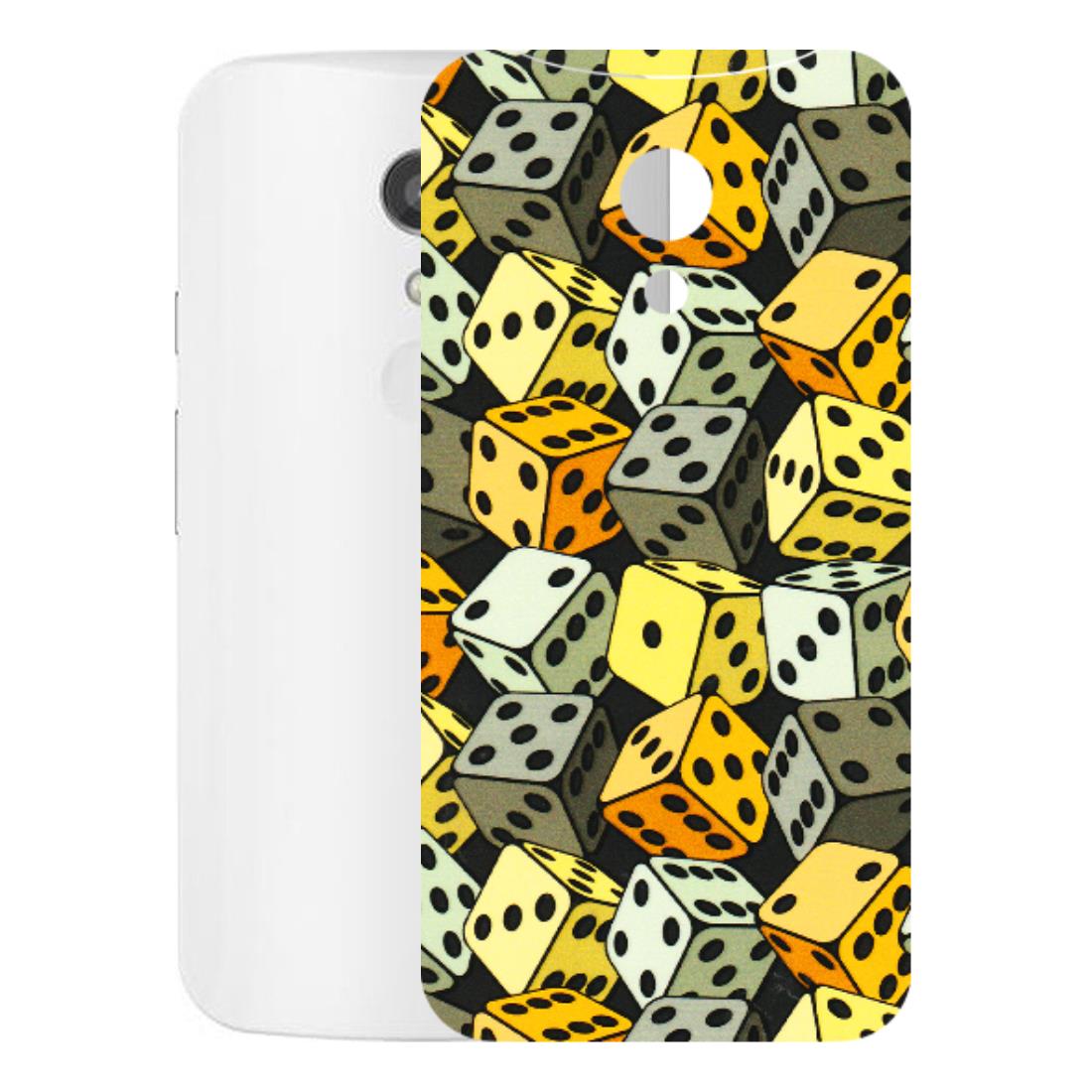 Motorola Phone Skins (All Models) - Dices Of Life - 3D Embossed Finish (L-04) Motorola Moto G2