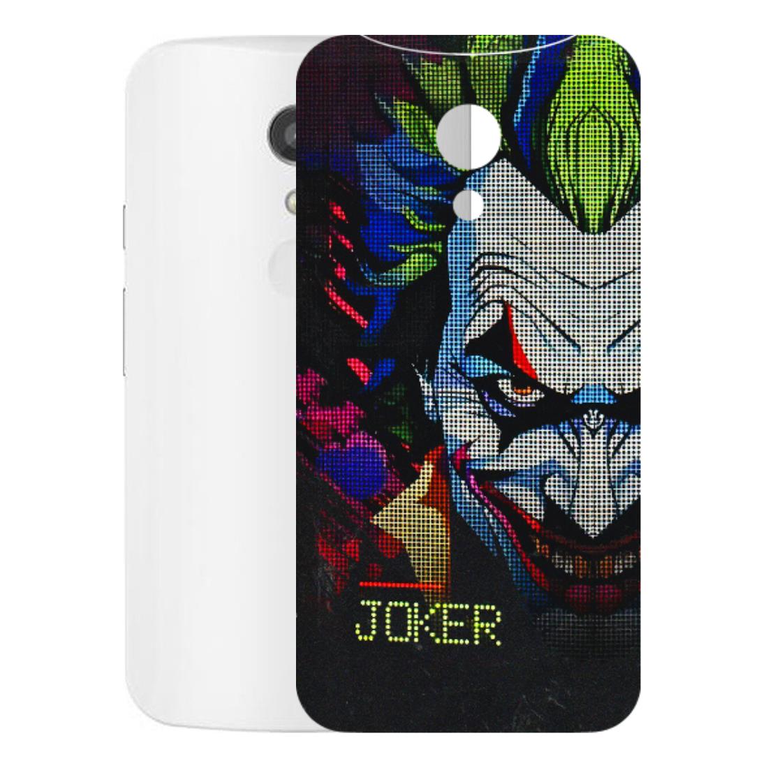 Motorola Phone Skins (All Models) - Joker Dot Matrix - 3D Embossed Finish (L-08) Motorola Moto G2