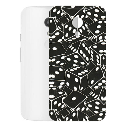 Motorola Phone Skins (All Models) - Big Black Dices - 3D Embossed Finish (L-106) Motorola Moto G2