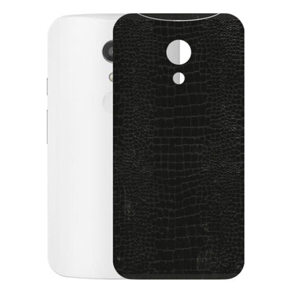 Motorola Phone Skins (All Models) - Snake Leather Black - 3D Embossed Finish (L-107) Motorola Moto G2