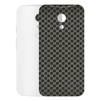 Motorola Phone Skins (All Models) - Black G Print - 3D Embossed Finish (L-109) Motorola Moto G2