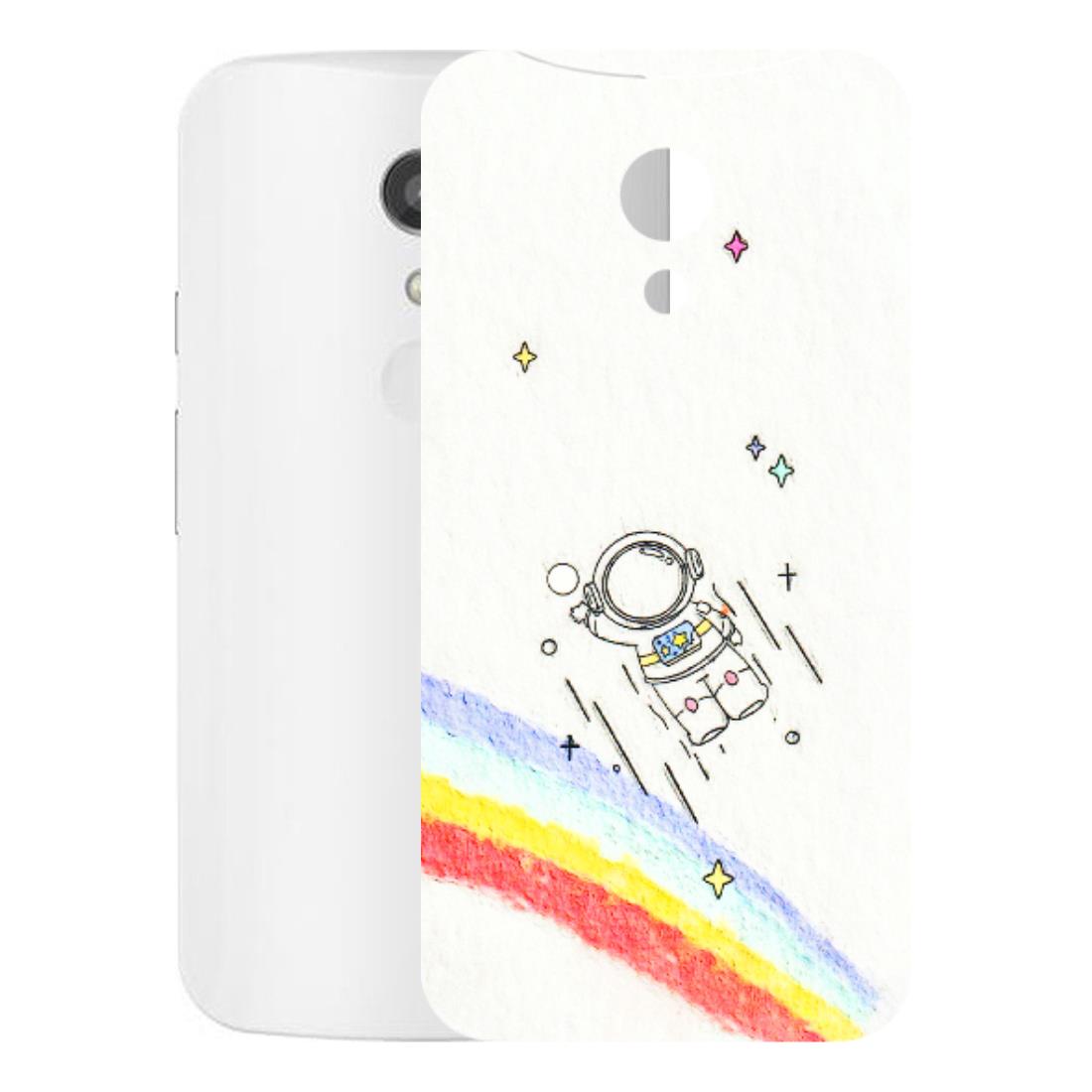Motorola Phone Skins (All Models) - Milkyway Astronaut - 3D Embossed Finish (L-110) Motorola Moto G2