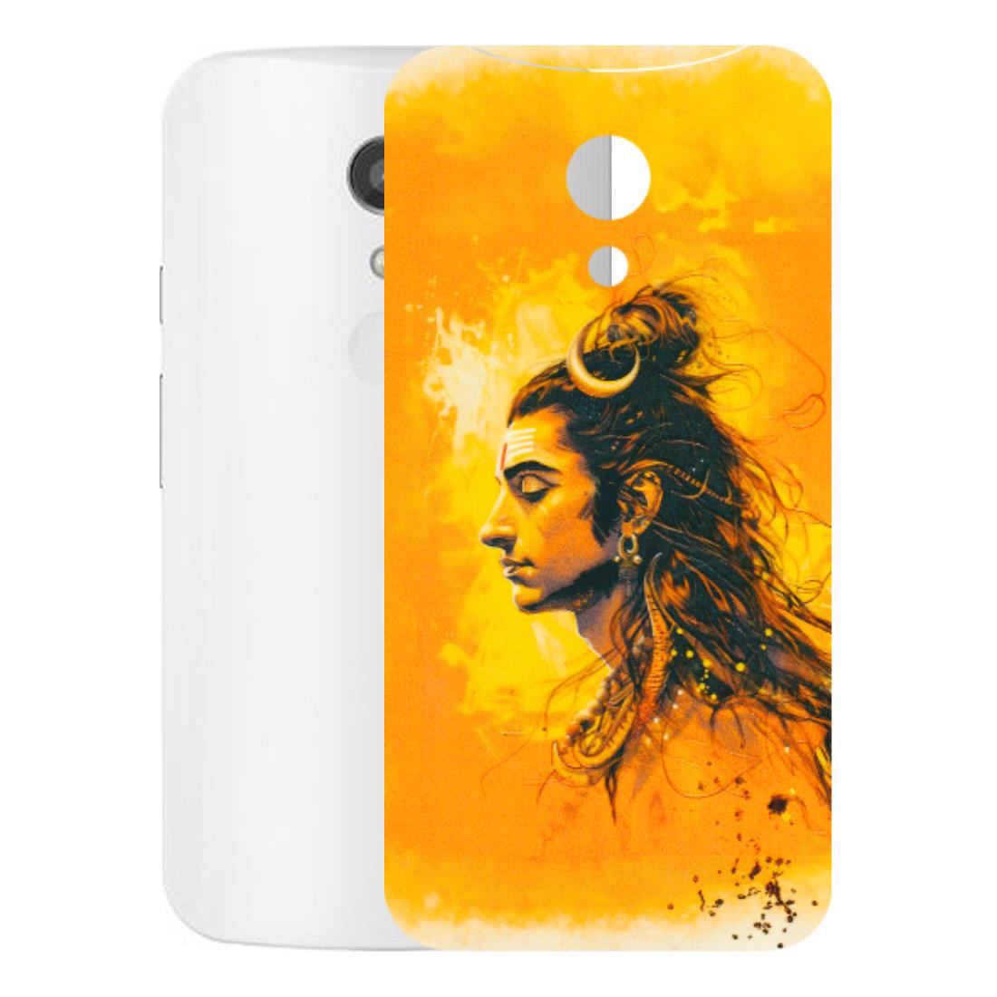 Motorola Phone Skins (All Models) - Shiv Shakti - 3D Embossed Finish (L-14) Motorola Moto G2