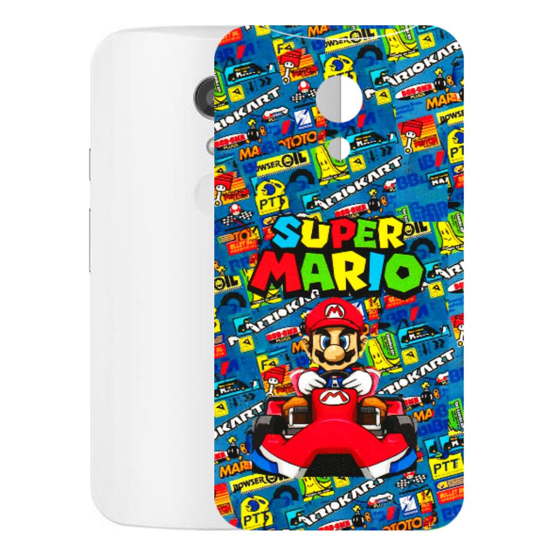 Motorola Phone Skins (All Models) - Super Mario Kart - 3D Embossed Finish (L-140) Motorola Moto G2