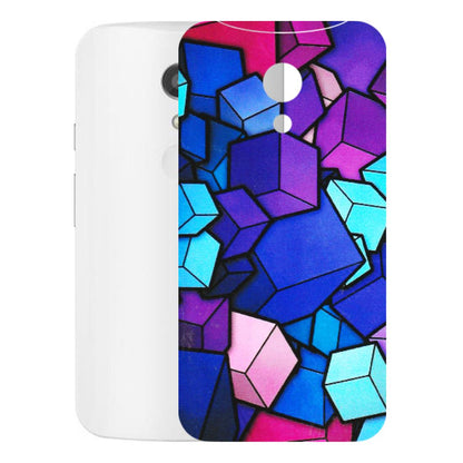 Motorola Phone Skins (All Models) - Cube Doodle - 3D Embossed Finish (L-141) Motorola Moto G2