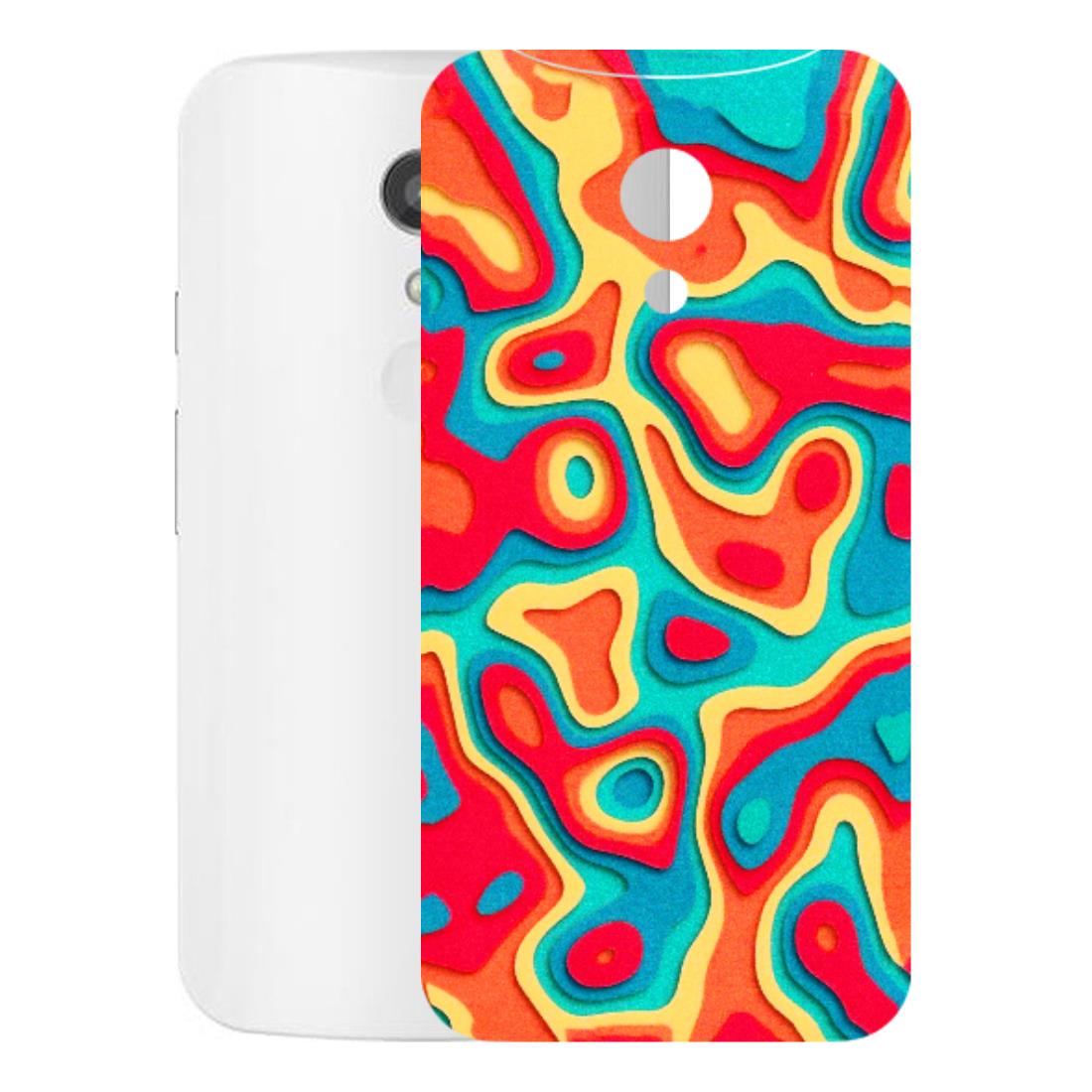 Motorola Phone Skins (All Models) - Abstract Swirl - 3D Embossed Finish (L-150) Motorola Moto G2