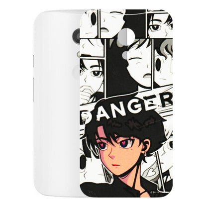 Motorola Phone Skins (All Models) - Danger Anime - 3D Embossed Finish (L-155) Motorola Moto G2