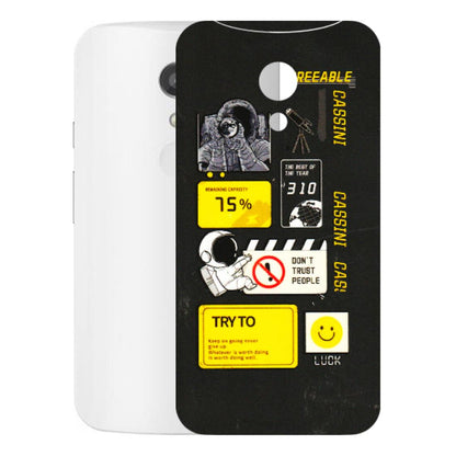 Motorola Phone Skins (All Models) - Black Cassini - 3D Embossed Finish (L-161) Motorola Moto G2