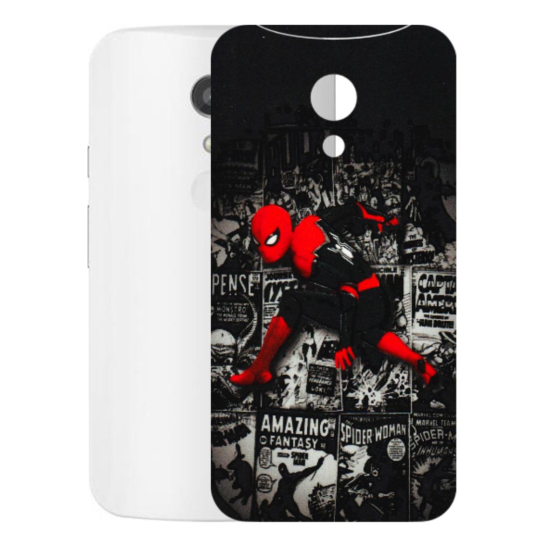 Motorola Phone Skins (All Models) - SpiderMan New - 3D Embossed Finish (L-162) Motorola Moto G2