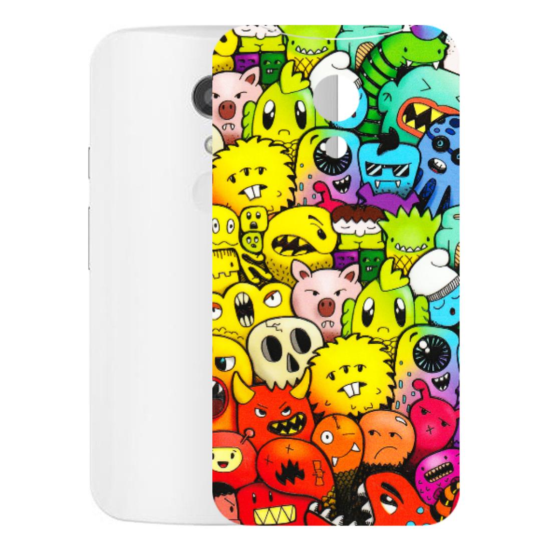 Motorola Phone Skins (All Models) - Angry Funkies - 3D Embossed Finish (L-169) Motorola Moto G2