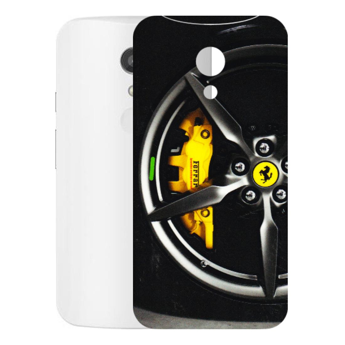 Motorola Phone Skins (All Models) - Ferrari Wheel Alloy - 3D Embossed Finish (L-173) Motorola Moto G2