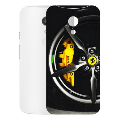 Motorola Phone Skins (All Models) - Ferrari Wheel Alloy - 3D Embossed Finish (L-173) Motorola Moto G2